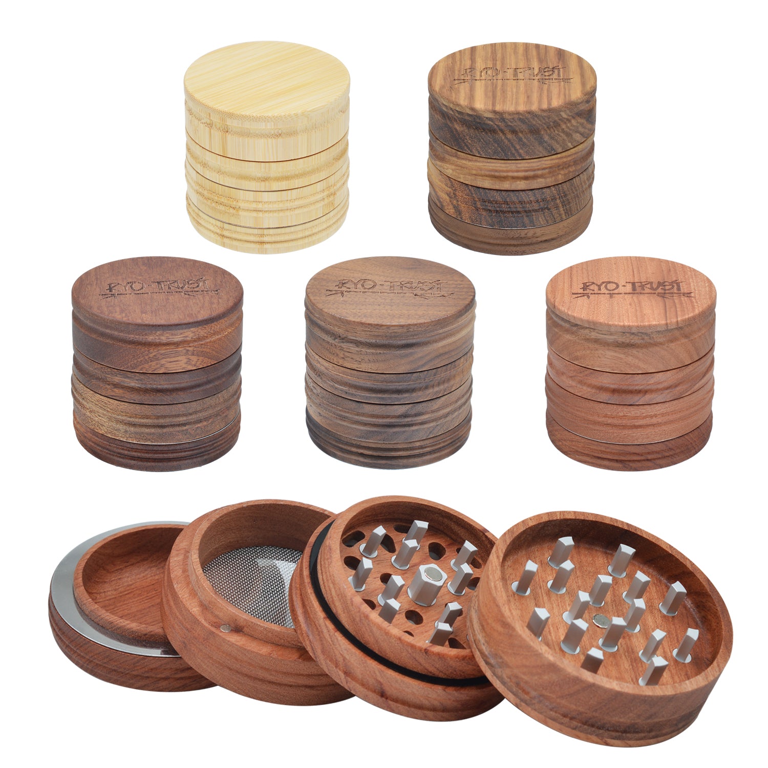 Sensorite TERRA Wooden Herb Grinder